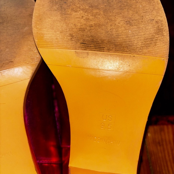 Billini Danilo Western Boots Fuchsia  metallic women’s 9.5 Cowboy - Picture 5 of 5